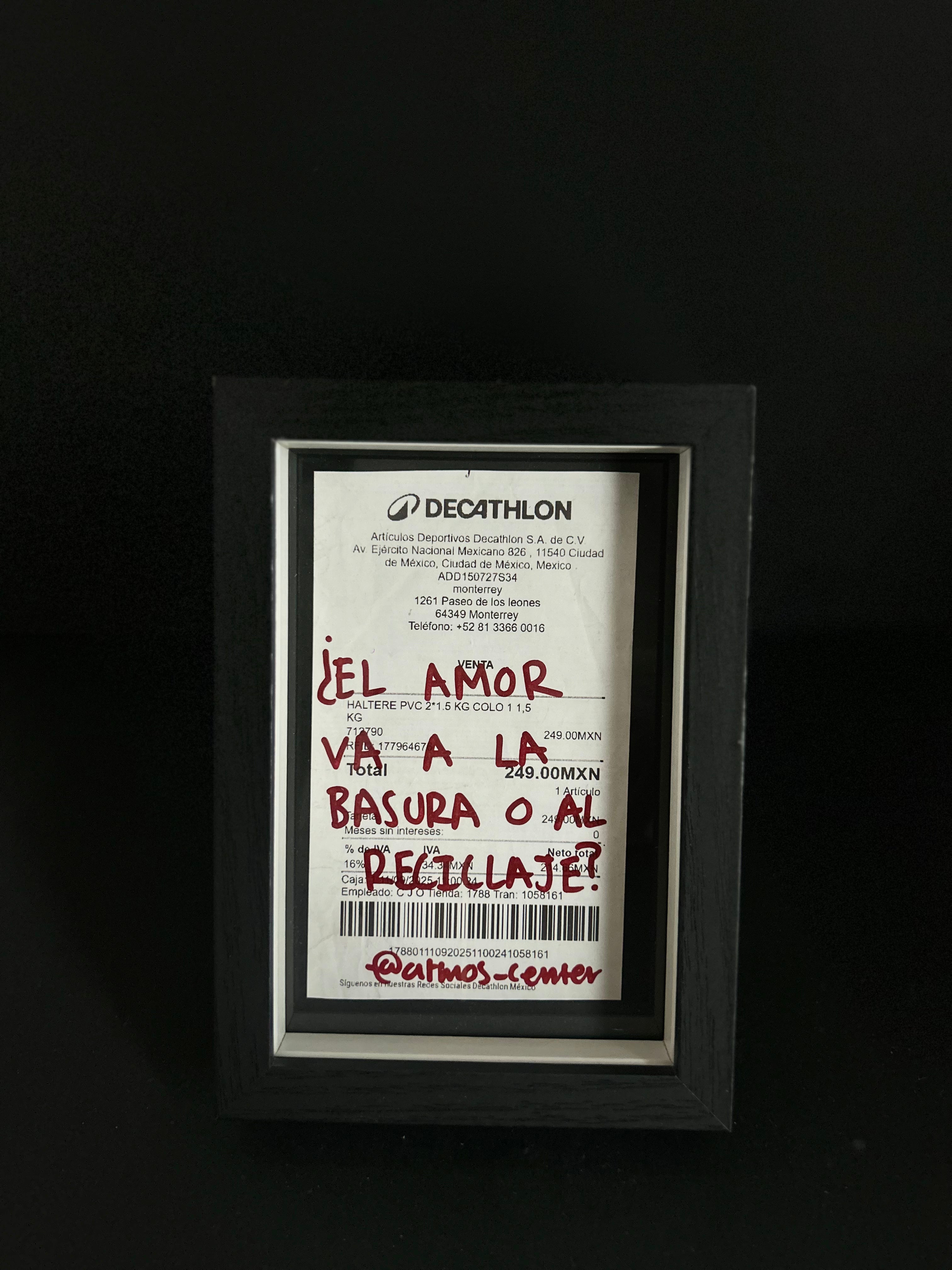 Cuadro · "¿El amor va a la basura o al reciclaje?"